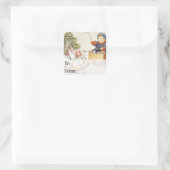 Label voor kerstcadeautjes voor kerstcadeaus voor  (Tas)