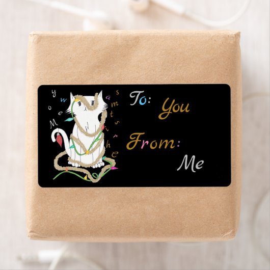 Label voor kerstmis Mess Gift (Insitu)