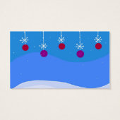 Label voor kerstsiercadeau visitekaartjes (Achterkant)