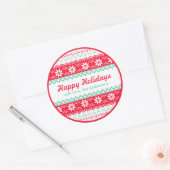 Label voor noordse patrooncadeautjes | PRETTIGE FE (Envelop)