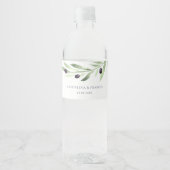 label voor olijftak bruiloft-waterflesetiket waterfles etiket (Voorkant)