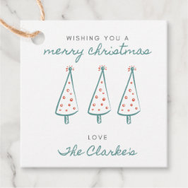 Label voor prettige kerstcadeaus