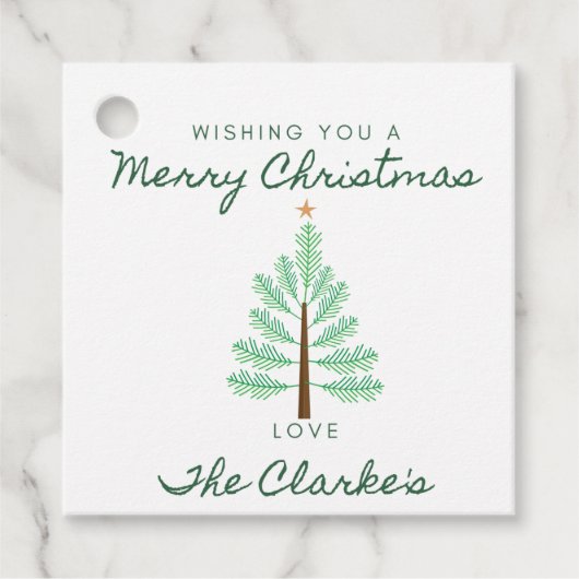 Label voor prettige kerstcadeaus (Voorkant)