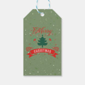 Label voor prettige kerstcadeaus cadeaulabel (Achterkant)