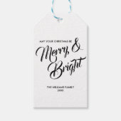 Label voor prettige kerstfeestdagen cadeaulabel (Voorkant)