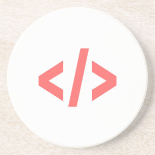 Label voor programmering zandsteen onderzetter