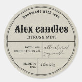  label voor recirculatiekanaal (Voorkant)