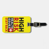 Label voor risicobeheersing bagagelabel (Voorkant horizontaal)