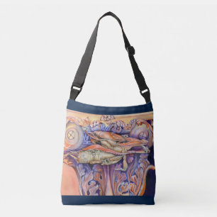 Label voor Spinnen en Kroonspelen Crossbody Tas