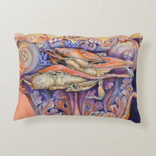 Label voor spinnen en krullen accent kussen