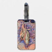 Label voor spinnen en krullen bagagelabel (Achterkant verticaal)