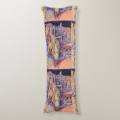 Label voor spinnen en krullen lichaamskussen (Voorkant Verticaal)