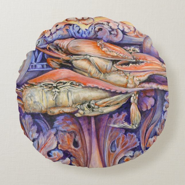 Label voor spinnen en krullen rond kussen (Voorkant)