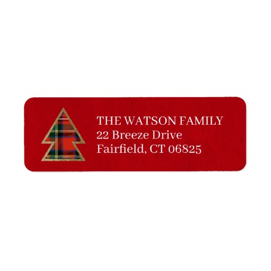 label voor teruggaveadres van afgespeelde structuu (Voorkant)