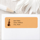 Label voor viool en strijkstok sjabloon (Insitu)