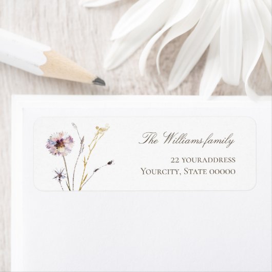 label voor wilde bloemen (Insitu)