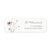 label voor wilde bloemen (Voorkant)