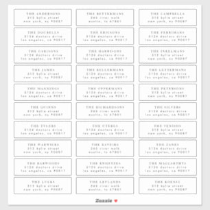 label voor zwart individueel huwelijksgastenadres