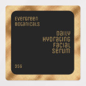 label waterdicht product - zwart en goud (Design 1)