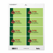 Label Watermeloen Cartoon (Full Sheet)