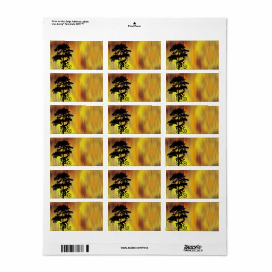 Label wiellijstadres (Full Sheet)