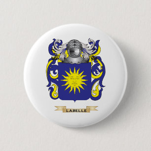 Labeljauw van wapens (familiekust) ronde button 5,7 cm