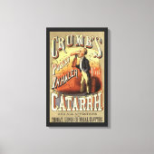 labelkunst, tandheelkundige astmainhalator canvas afdruk (Voorkant)