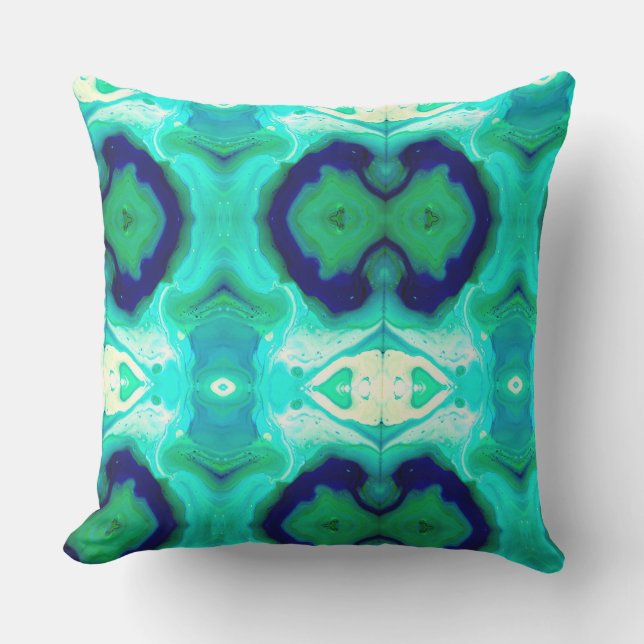 LaBella Turquoise et Blue 2 coussin d'accent extér (Recto)