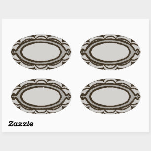 Labelontwerp 3n4 stickerblad ovale sticker