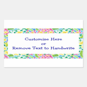 Labels aan te passen, Primroses Patroon