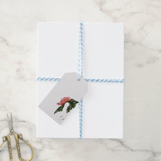 Labels bloeien cadeaulabel (Met Touw)