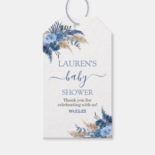 Labels cadeau voor baby shower van Pampas Grass Bo Cadeaulabel