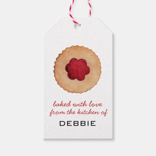 Labels cadeau voor Jelly Cookie waterverf Cadeaulabel (Voorkant)