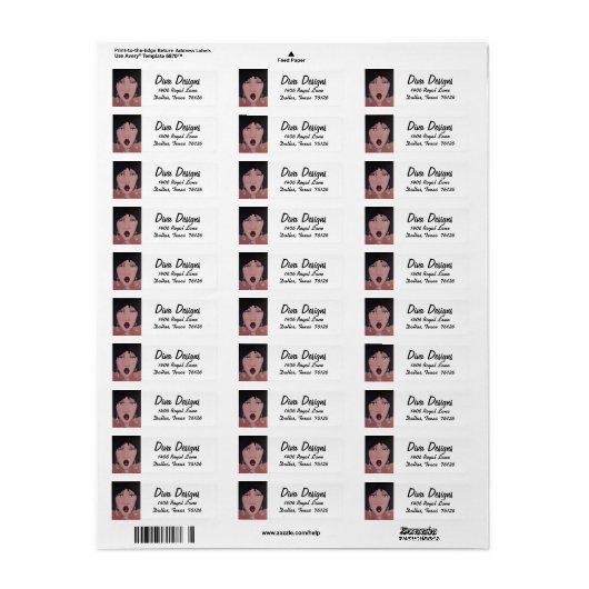 Labels in het Afrikaanse Amerikaanse Diva-retourad (Full Sheet)