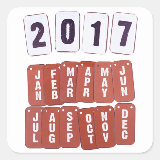 labels jaar en maand 2017 (Voorkant)