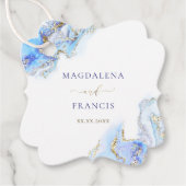 labels met blauwe inkt (Voorkant)