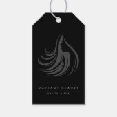 Labels met een gemiddelde prijs voor zwarte Logo Cadeaulabel (Voorkant)