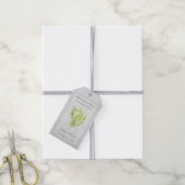 Labels met een groene conch Shell Wedding Gift Cadeaulabel (Met Touw)