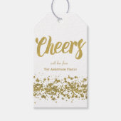 Labels met goudglittercadeautjes cadeaulabel (Voorkant)