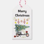 Labels met kerstbomen cadeaulabel (Voorkant)