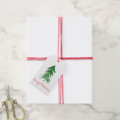 Labels met kerstbomen cadeaulabel (Met Touw)