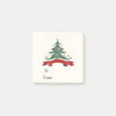 Labels met kerstbomen post-it® notes (Voorkant)
