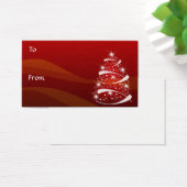 Labels met kerstbomen visitekaartjes (Bureau)