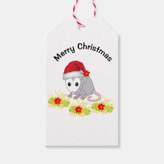 Labels met kerstcadeaus cadeaulabel (Voorkant)