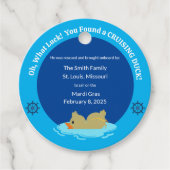 Labels met kruisende eend (Voorkant)