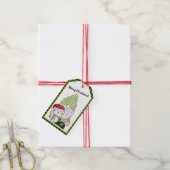 Labels met landgenoom en Snowman Gift Cadeaulabel (Met Touw)