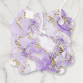 labels met lavendel gouden inkt (Achterkant)