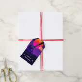 Labels met  met rotsen- en rolbruiloft cadeaulabel (Met Touw)