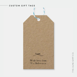 Labels met persoonlijke cadeaus cadeaulabel