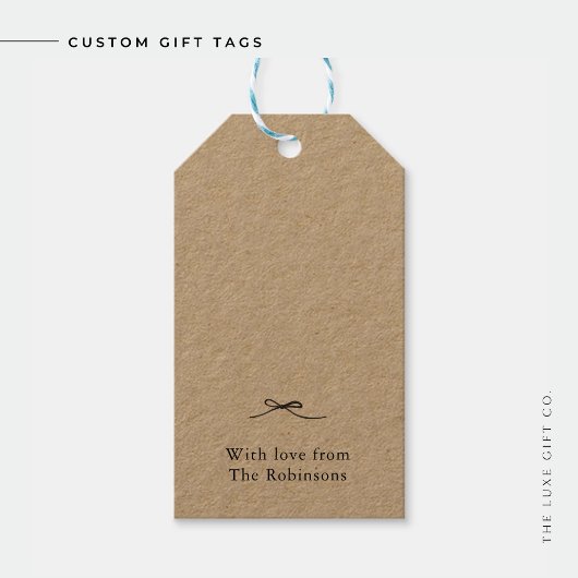 Labels met persoonlijke cadeaus cadeaulabel